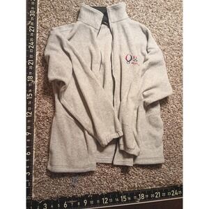 Team USA Beijing 2008 Olympics Fleece Jacket Gray Full Zip Mens Large Vintage